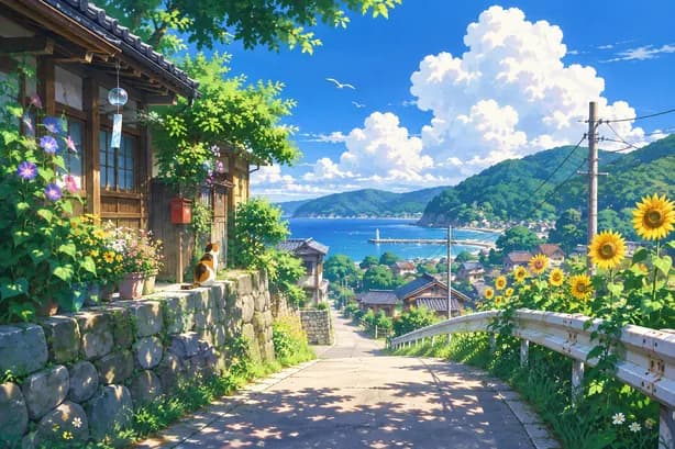 Ghibli-Style Background Jigsaw Puzzle